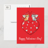 Cartes de la Saint-Valentin aux chats ! (Devant / Derrière)