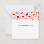 Cartes de la Saint-Valentin avec bordure de cœur (Dos)