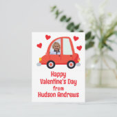 Cartes de la Saint-Valentin avec photo de voiture (Debout devant)