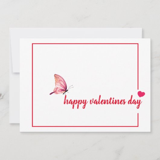 Cartes de la Saint-Valentin avec un message simple (Devant)