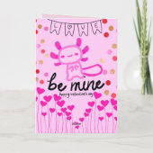 Cartes de la Saint-Valentin axolotl (Dos)