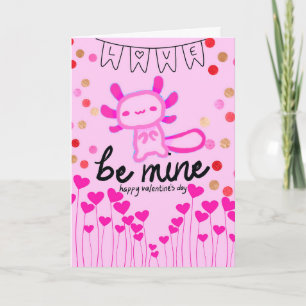 Cartes de la Saint-Valentin axolotl