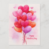 Cartes de la Saint-Valentin Ballons en forme de cœ (Devant)