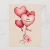 Cartes de la Saint-Valentin Ballons en forme de cœ (Devant)