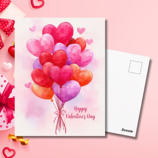 Cartes de la Saint-Valentin Ballons en forme de cœ