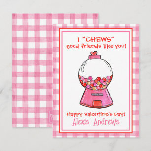 Cartes de la Saint-Valentin Boules de gomme à l'aq