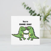 Cartes de la Saint-Valentin dinosaures (Debout devant)