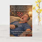 Cartes de la Saint-Valentin drôles pour papas (Fleur jaune)
