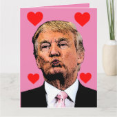 CARTES DE LA SAINT-VALENTIN GÉANTES DE DONALD TRUM (Devant)