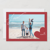 Cartes de la Saint-Valentin Love Frame Photo (Devant)