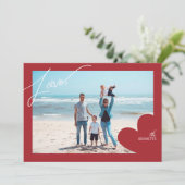Cartes de la Saint-Valentin Love Frame Photo (Debout devant)