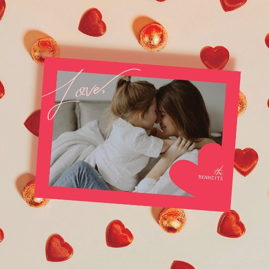 Cartes de la Saint-Valentin Love Frame Photo