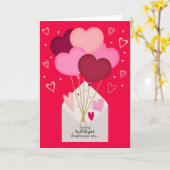 Cartes de la Saint-Valentin Pensées en forme de cœ (Fleur jaune)