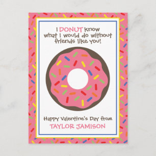 Cartes de la Saint-Valentin personnalisées Donut a