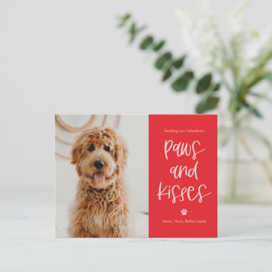 Cartes de la Saint-Valentin pour animaux avec biso (Debout devant)