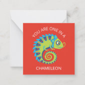 Cartes de la Saint-Valentin pour enfants caméléons (Devant)