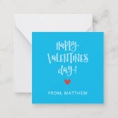 Cartes de la Saint-Valentin pour enfants caméléons (Dos)