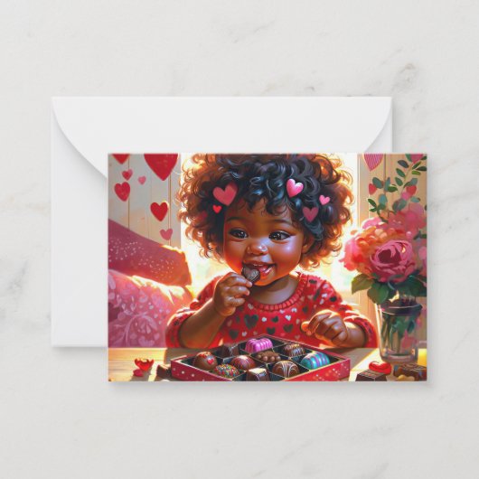 Cartes de la Saint-Valentin pour la classe afro-am (Devant)