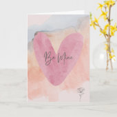 Cartes de la Saint-Valentin sois mienne (Fleur jaune)