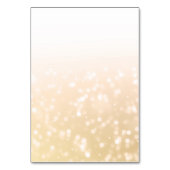 Cartes de la tente mariage Gold Bokeh Éclairages (Dos)