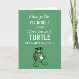 Cartes de la Tortue Mignonne Humour Drôle Amateur 