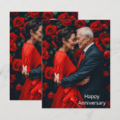 Cartes de l'anniversaire de la photo (Devant / Derrière)