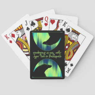 Cartes de l'Aurore Ours Cartes à jouer personnalis
