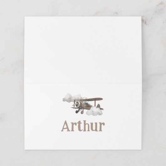 Cartes de l'avion (Extérieur déplié)