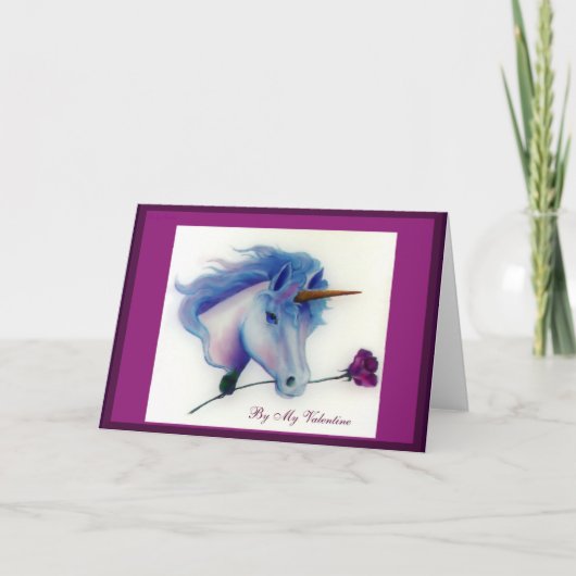 Cartes de licorne de Valentine (Devant)