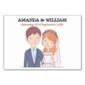 Cartes de lieu de mariage de conjoints simples de (Dos)