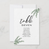 Cartes de lieu de mariage romantiques et élégantes (Devant)