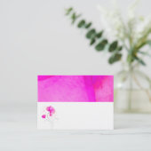 Cartes de lieu de nom de fleur rose gris (Debout devant)