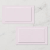 Cartes De Lieu Formelles Roses (Devant / Derrière)