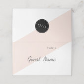 Cartes de lieu modernes minimalistes roses modifia (Extérieur déplié)