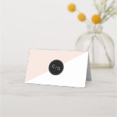 Cartes de lieu modernes minimalistes roses modifia (Dos)