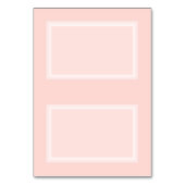 Cartes de lieu personnalisables pour bébé rose (Dos)