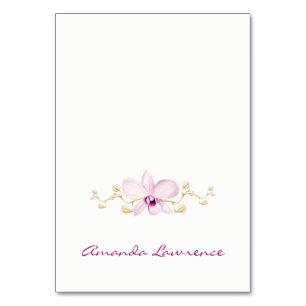 Cartes de lieu personnalisées Tropical Purple Orch