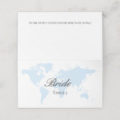 Cartes de lieu pliées à thème de voyage (Extérieur déplié)