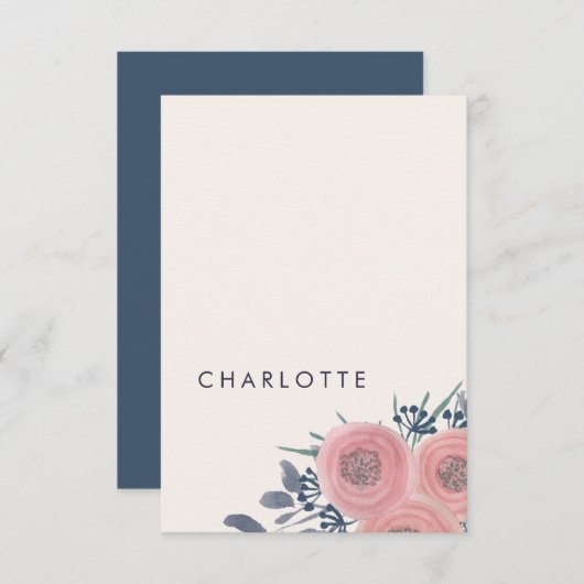 Cartes de lieu pré-imprimées pour les pavots bleus (Devant / Derrière)