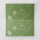 Cartes de lieu Thanksgiving (Intérieur déplié)