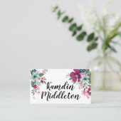 Cartes de lieux personnalisées Fleurs tropicales e (Debout devant)