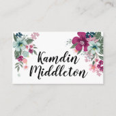 Cartes de lieux personnalisées Fleurs tropicales e (Devant)