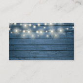 Cartes de Liste de Mariage Luminaires Rustiques (Dos)