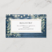 Cartes de Liste de Mariage Luminaires Rustiques (Devant)