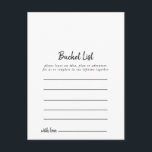 Cartes de liste de regroupement<br><div class="desc">Ces cartes de liste de seau sont l'activité parfaite pour une réception de mariage ou une douche nuptiale. Le signe Liste de regroupement est vendu séparément.</div>