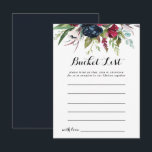 Cartes de liste de seaux floraux bohèmes fantaisis<br><div class="desc">Ces cartes de liste de seaux floraux bohèmes fantaisistes de luxe sont l'activité parfaite pour une réception de mariage rustique ou une fête de douche nuptiale. Le design présente des fleurs de rose et de pivoine multicolores avec un feuillage vert, inspirant la beauté naturelle. Le panneau de liste de seaux...</div>