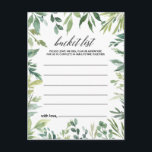 Cartes de liste des seaux de feuillage vert modern<br><div class="desc">Ces cartes de liste de seau feuillage vert moderne sont l'activité parfaite pour une réception de mariage tropical ou une douche nuptiale. Cette aquarelle peinte à la main présente un beau feuillage vert soigneusement aménagé dans des cadres uniques. Le signe Liste de regroupement est vendu séparément.</div>
