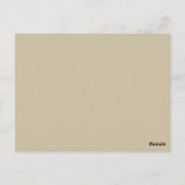 Cartes de liste minimaliste de compartiments d'or (Dos)