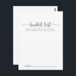 Cartes de liste minimaliste des Mariages de seaux<br><div class="desc">Ces cartes minimalistes de mariage argent sont l'activité idéale pour une réception de mariage rustique ou une douche nuptiale. Le design sobre et élégant présente une typographie de script classique et sophistiquée en argent. Modifier le libellé pour convenir à tout événement de vie. Le panneau de liste de regroupement est...</div>