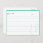 Cartes de livres de recettes de recettes de ménage (Devant / Derrière)